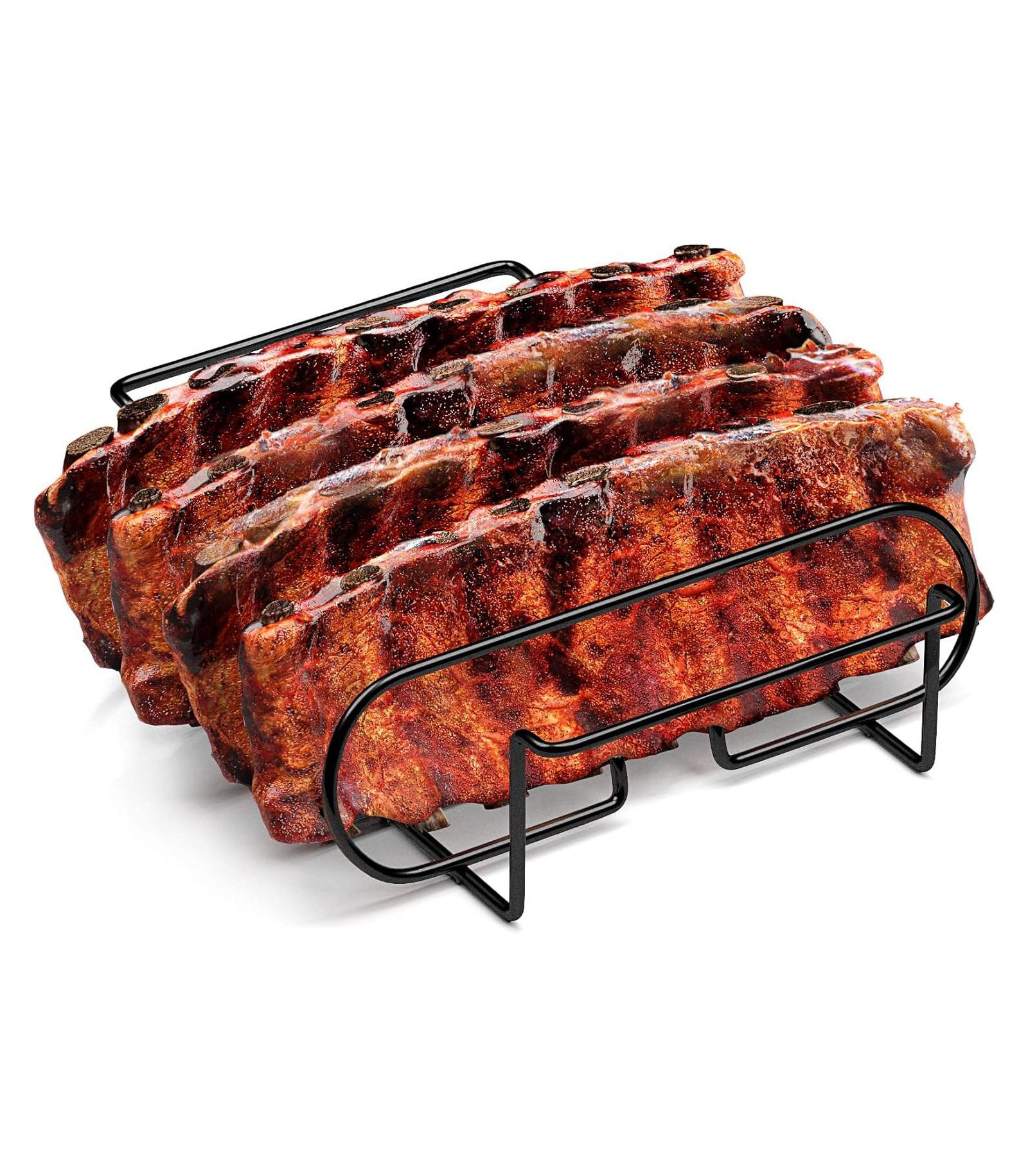 Решетка для риб Sorbus Non-Stick Rib Rack - Holds 4 Rib Racks for Grilling & Barbecuing