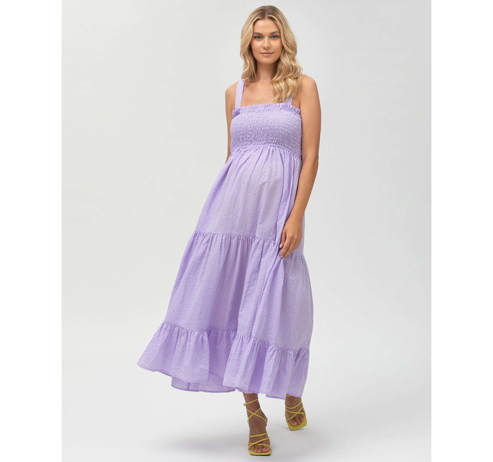 Платье макси многослойное PIETRO BRUNELLI MATERNITY для беременных, цвет Holly