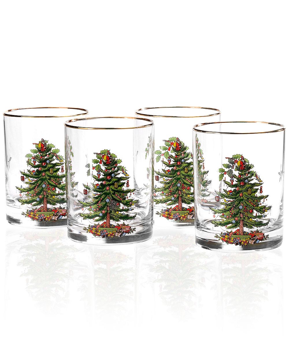 Стаканы Spode Christmas Tree Double Old Fashioned, набор 4 шт.