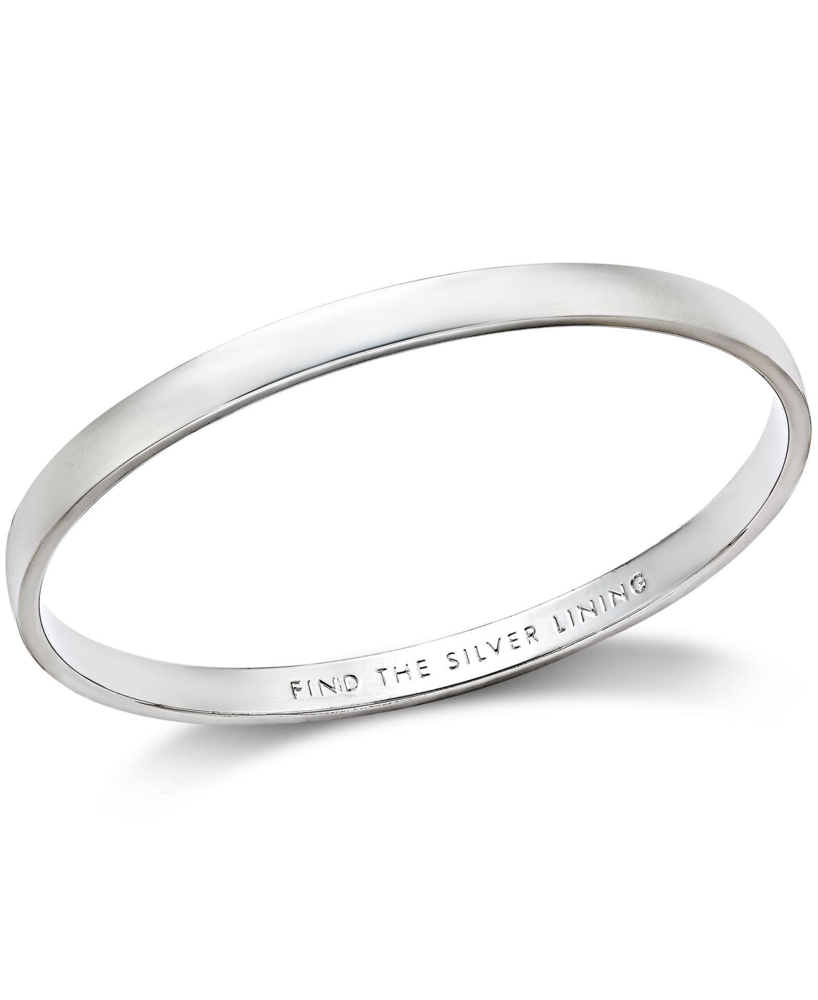 Браслет-бэнгл kate spade new york Silver-Tone "Find The Silver Lining"