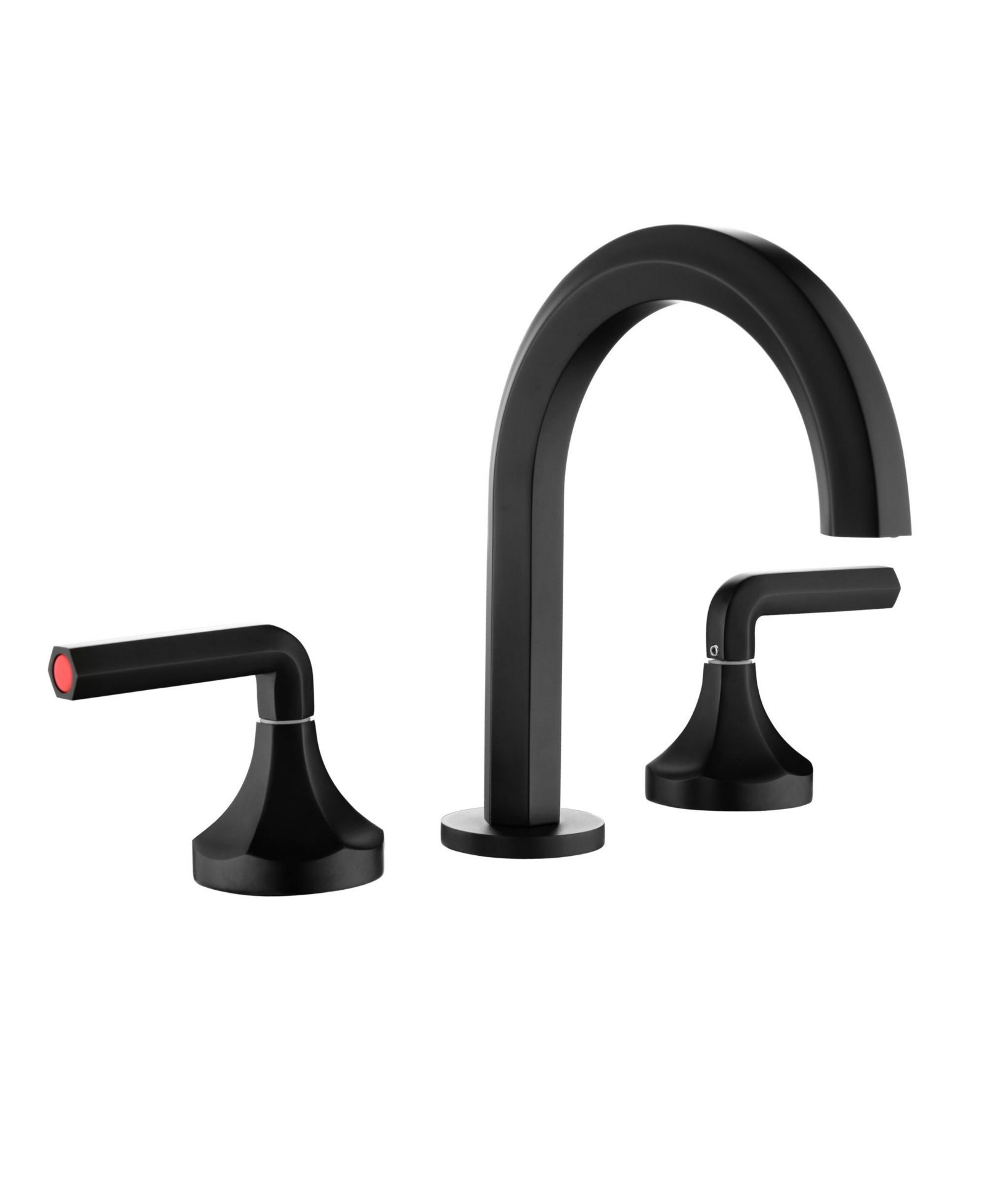 Boyel Living 8" Widespread Brass Bathroom Faucet with Double Handles & Lead-Free Hose