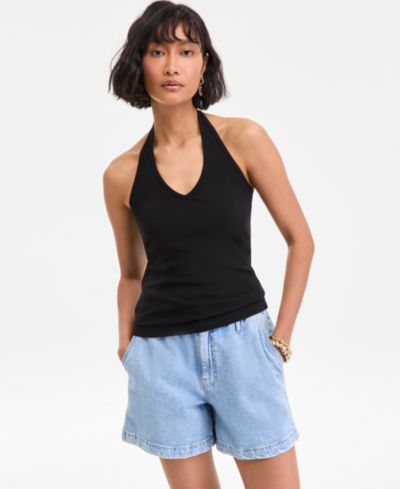 On 34th Women's V-Neck Halter Top, Exclusively at Macy's