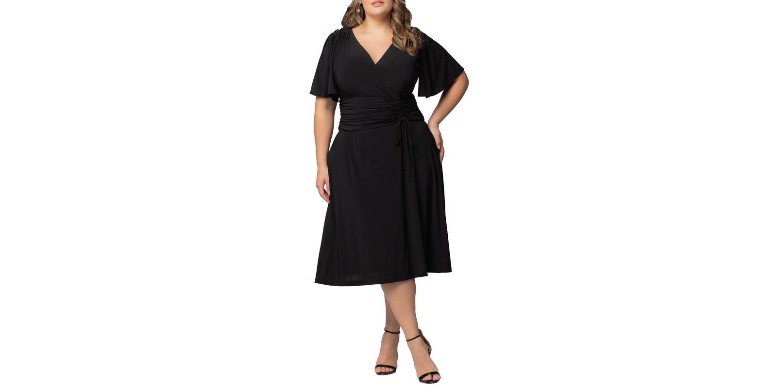 Платье Kiyonna Plus Size Jemma с драпировкой