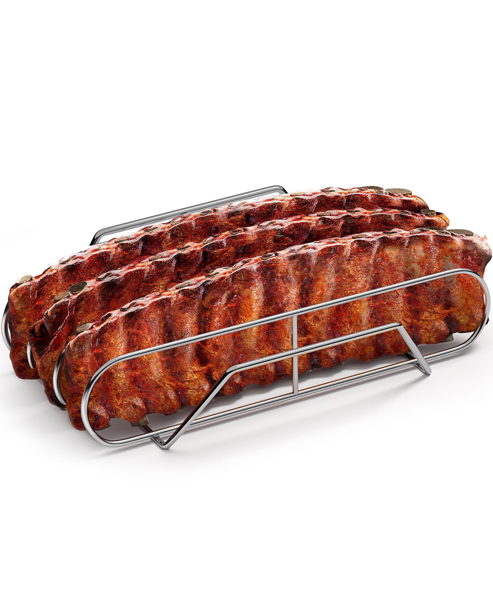 Решетка для риб Sorbus Non-Stick Rib Rack XL - Holds 3 Full Rib Racks for Grilling & Barbecuing
