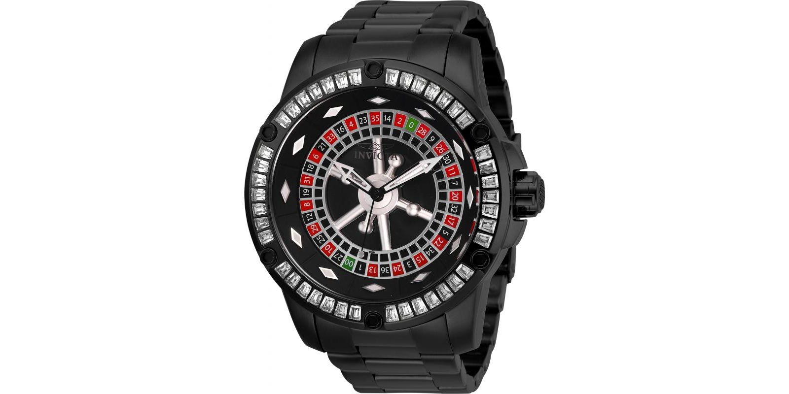 Invicta Men's 28715 Specialty Quartz 3 Hand Black Dial Watch