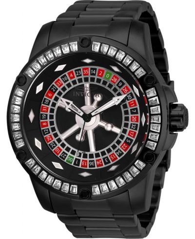 Invicta Men's 28715 Specialty Quartz 3 Hand Black Dial Watch