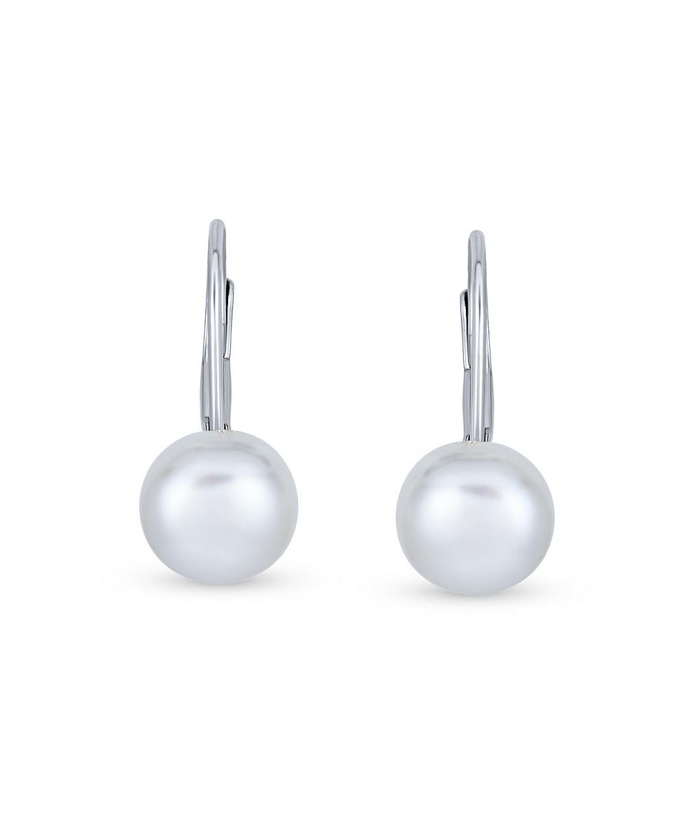 Bling Jewelry серьги-пусеты из розового пресноводного жемчуга на стерлинговом серебре с защелкой