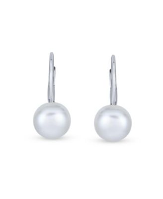 Bling Jewelry серьги-пусеты из розового пресноводного жемчуга на стерлинговом серебре с защелкой