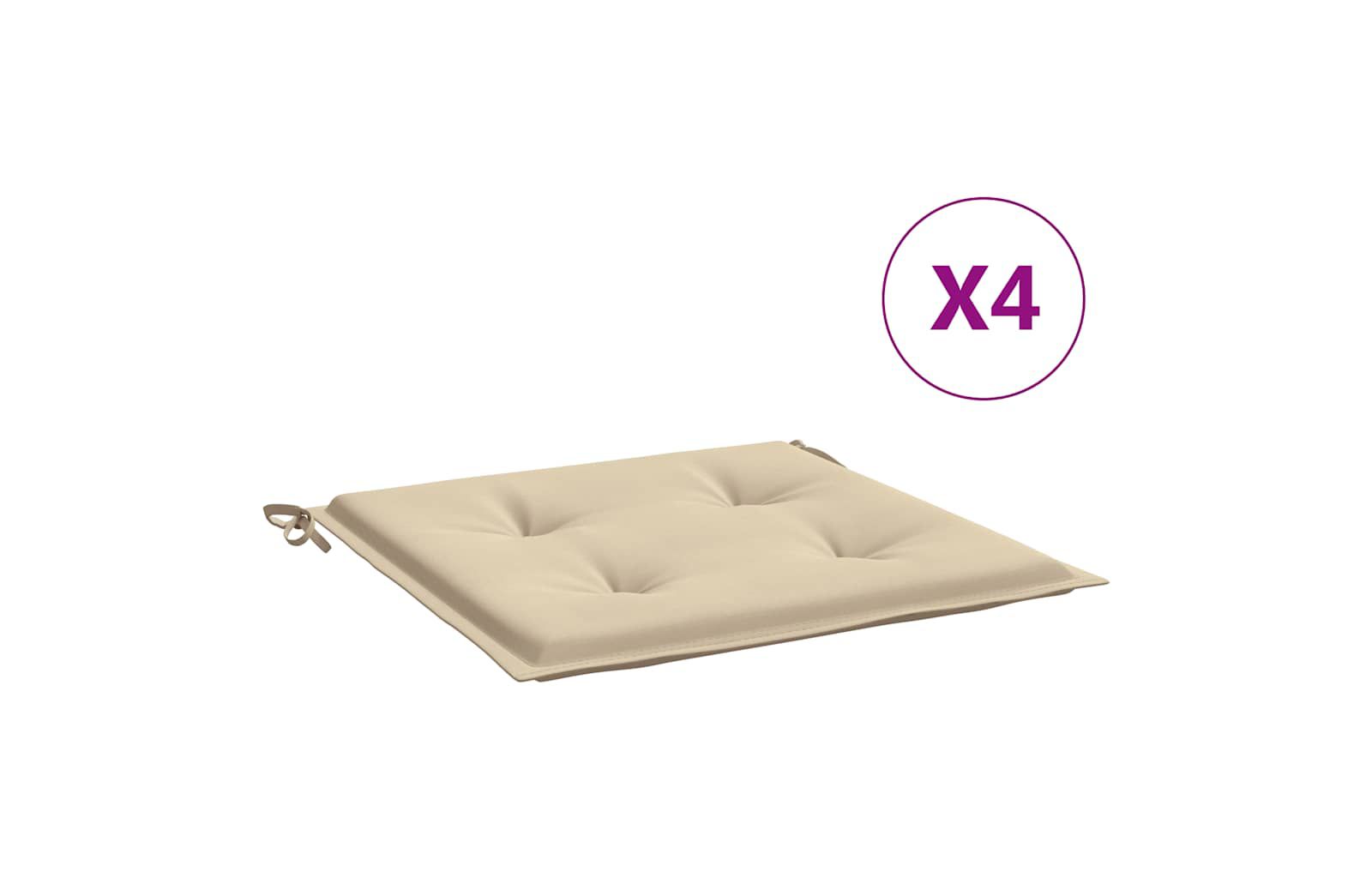 Подушки для садовых стульев vidaXL, 4 шт., ткань Oxford, 19.7"x19.7"x1.2"