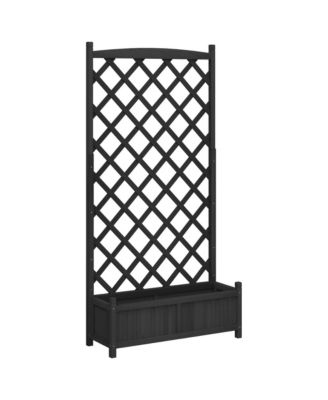 Кашпо из массива пихты vidaXL 35.4" W x 70.9" H x 13.8"