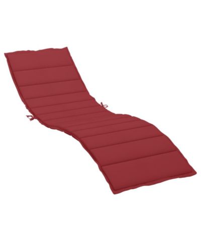 vidaXL подушка для шезлонга, винный красный, 78.7"x19.7"x1.2"