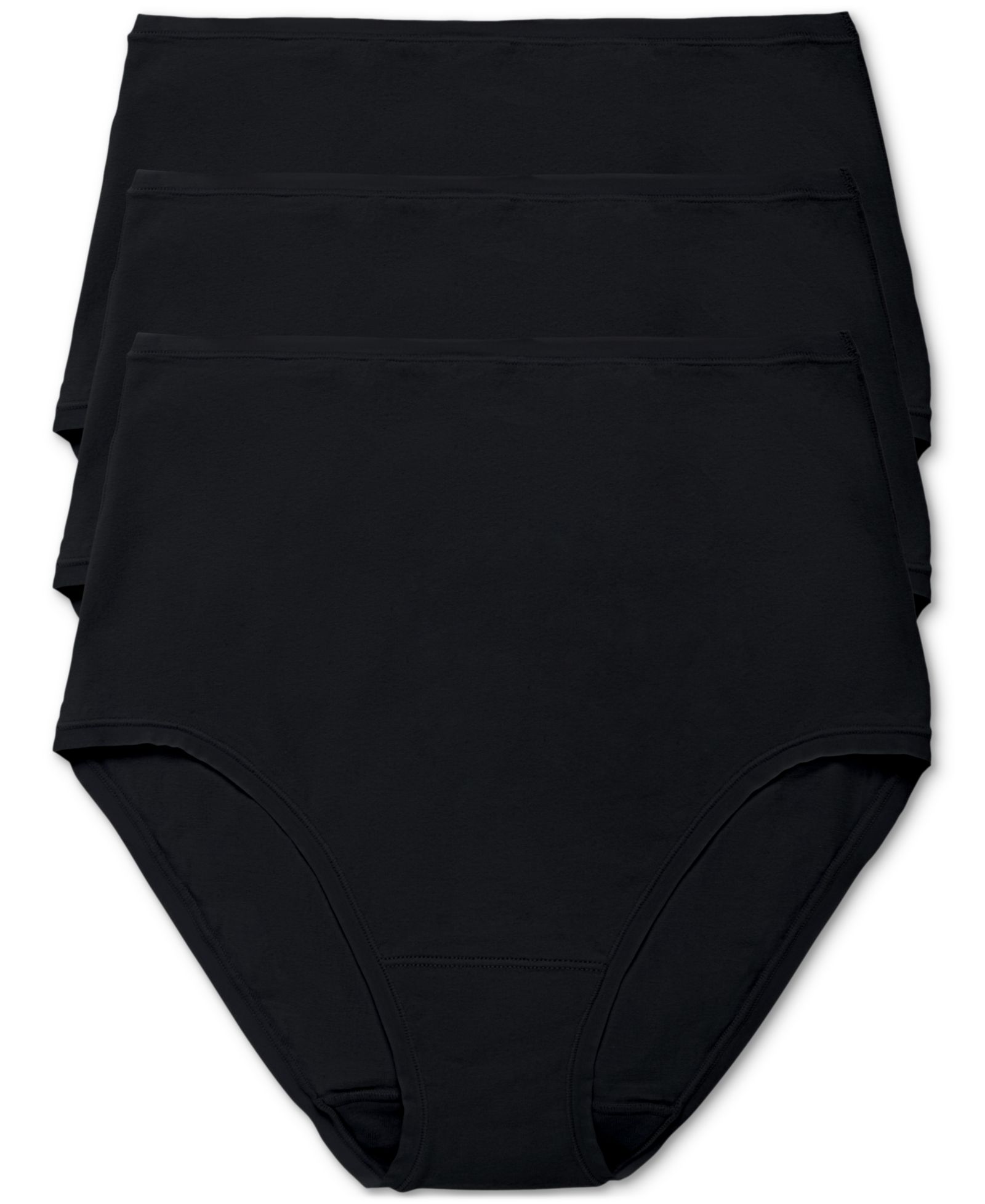 Natori Women's 3-Pack. Bliss Bare Cotton High-Waist Brief Underwear 778346MP