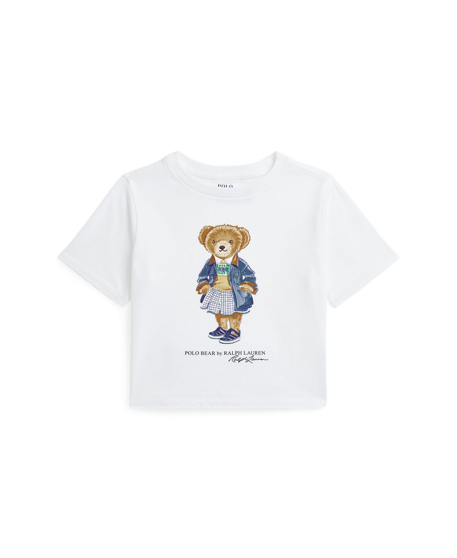 Polo Ralph Lauren Toddler and Little Girls Polo Bear Jersey Boxy T-Shirt