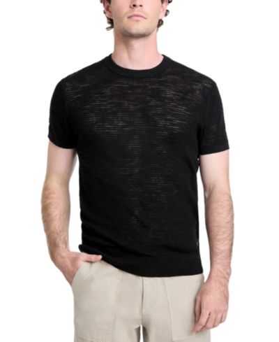 GUESS Men's Goodwin Textured Short-Sleeve Sweater