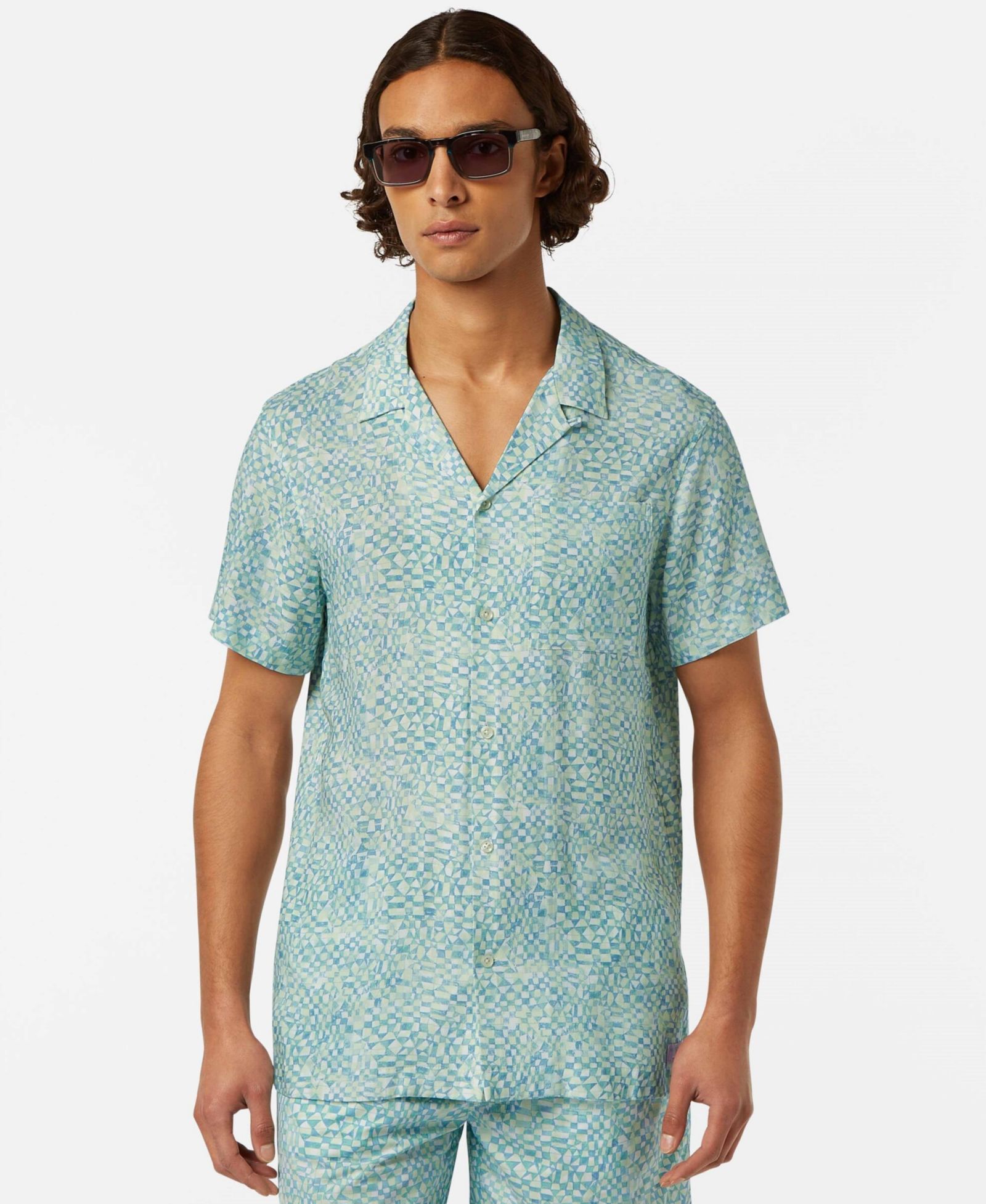 SCOTCH & SODA Мужская рубашка с принтом по всей поверхности, regular fit