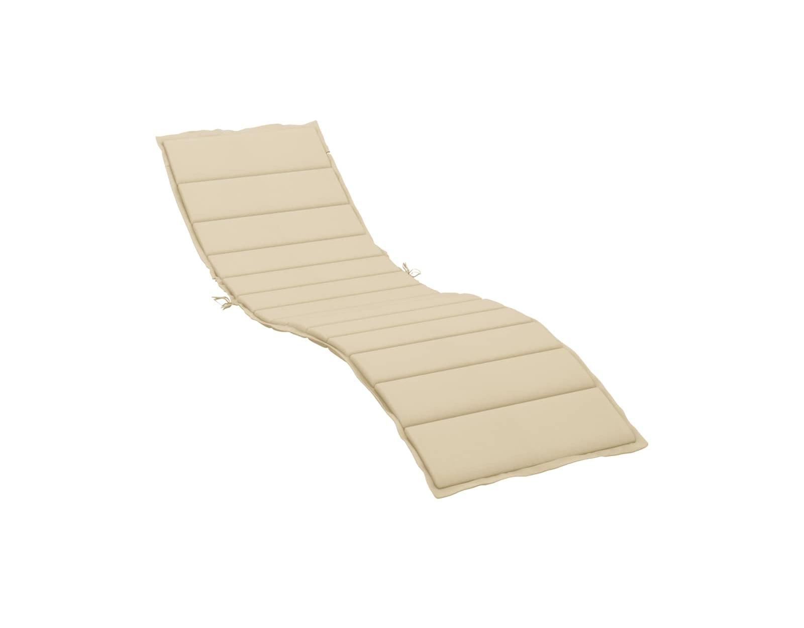 Подушка для шезлонга vidaXL Beige 78.7"x19.7"x1.2" Fabric