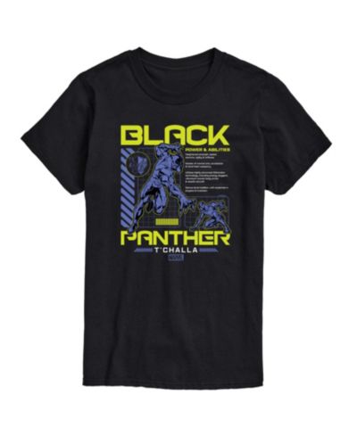 AIRWAVES Men's Black Panther Short Sleeve T-Shirt