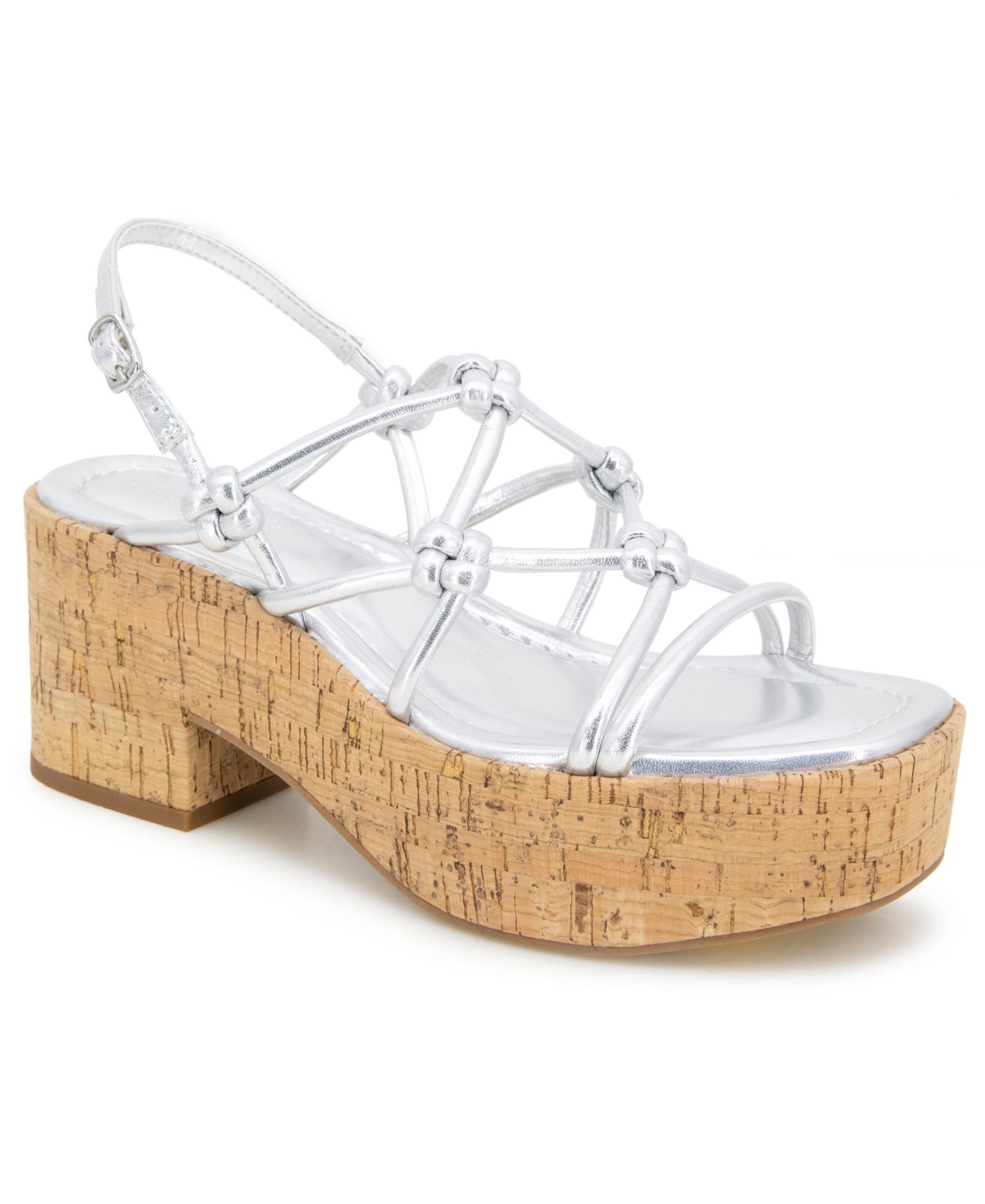 Женские босоножки Kenneth Cole Reaction Essa Knots Square Toe Wedge Sandals