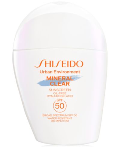 Shiseido Urban Environment минеральный солнцезащитный крем Clear Sunscreen SPF 50, 1 oz.