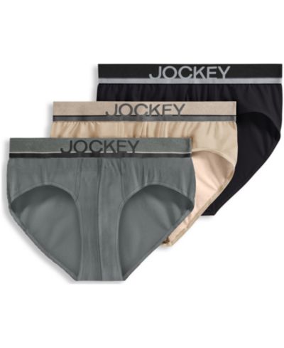 Мужские трусы Jockey Men's Cotton-Stretch Briefs, 3-Pack