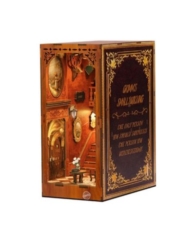 HANSILK DIY Book Nook Kit - Набор для создания миниатюрного домика 3D деревянный пазл The Green Lodge