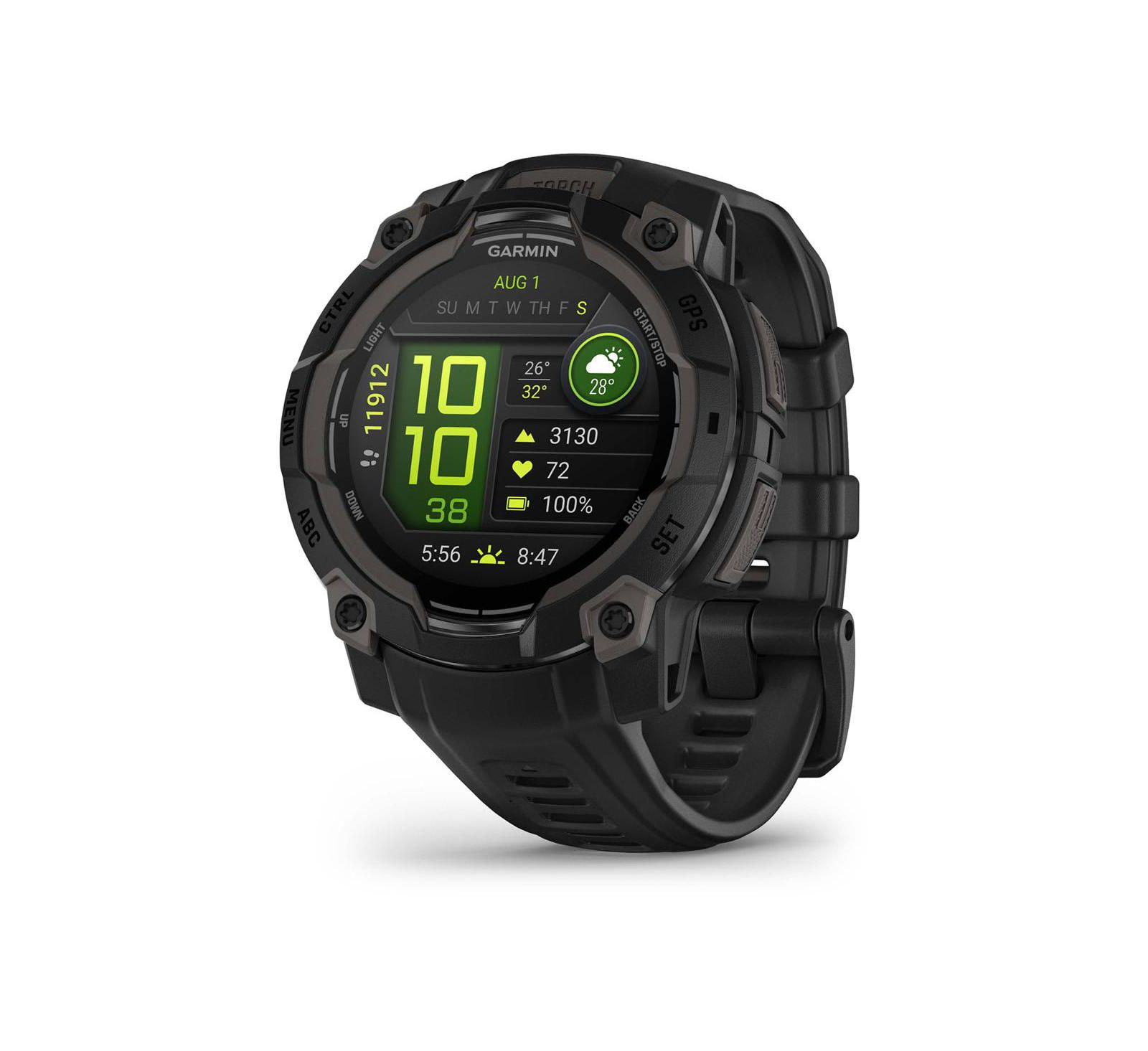 Instinct 3, 45mm AMOLED, Black/Black