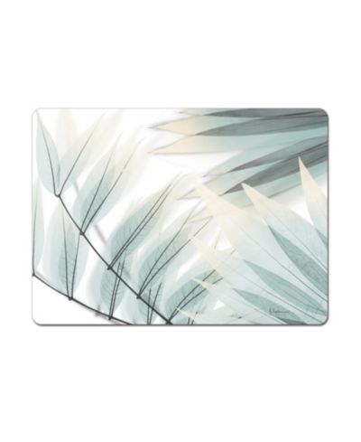 Подставки под тарелки CounterArt Tropical Foliage Hardboard Cork, комплект из 4 шт.