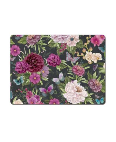 Подставки под тарелки CounterArt Midnight Garden из пробки, набор из 4 шт.