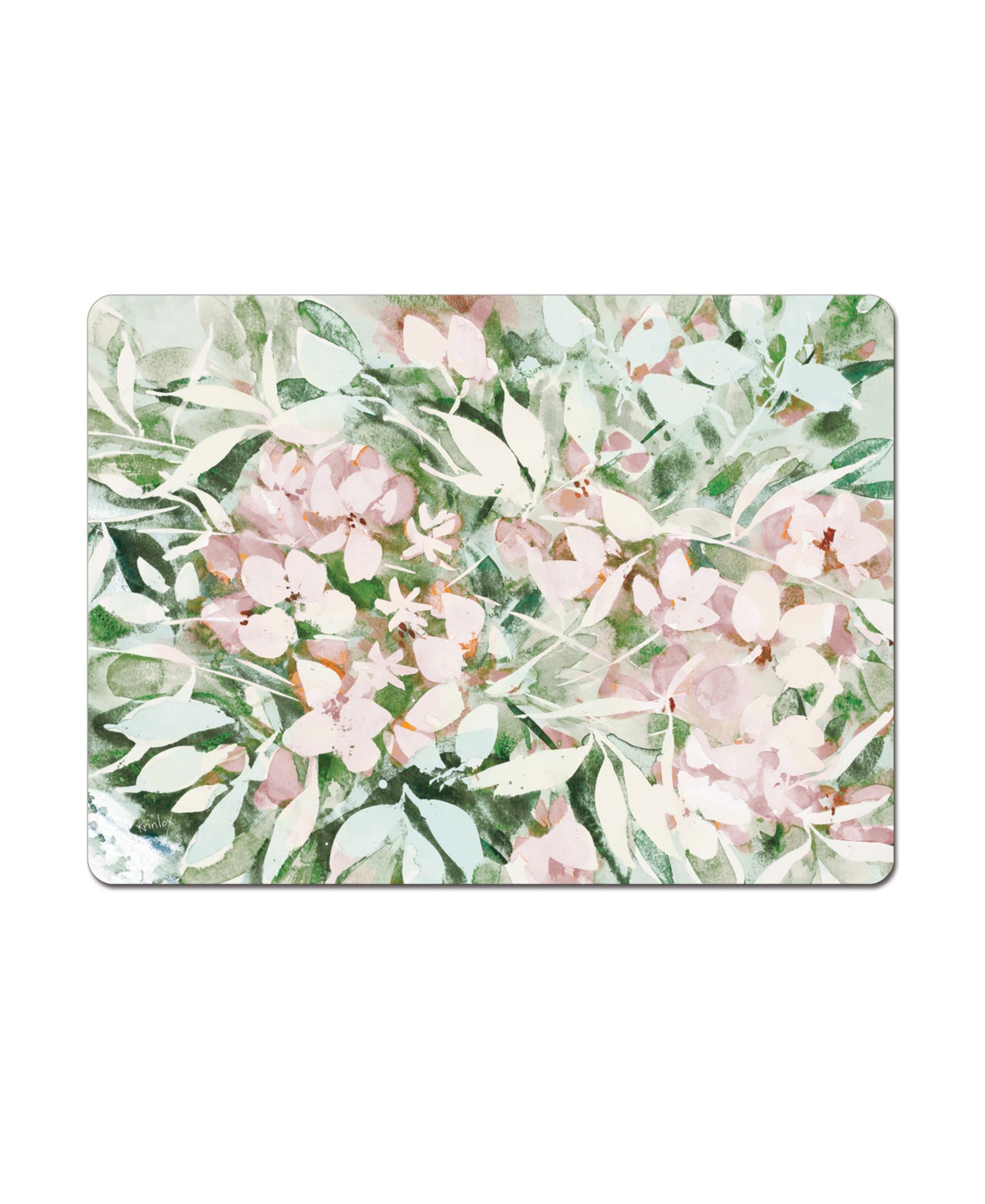 CounterArt набор из 4 подставок под тарелки Blushing Summer из твердого картона и пробки