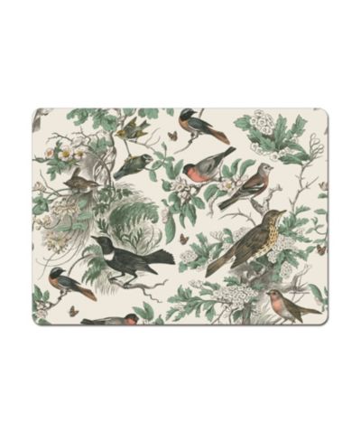 Подставки CounterArt Honeybloom Birds Hardboard Cork, 4 шт.