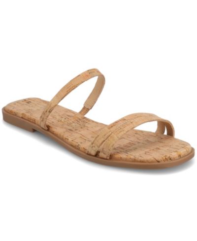 Сандалии Journee Collection Women's Brisa Multi Strap Slip On Flat