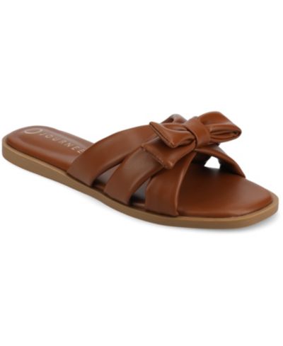 Женские сандалии-шлепанцы Journee Collection Prylin Bow Flat