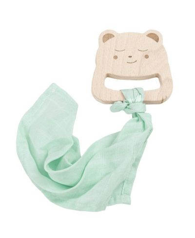 GooseWaddle деревянное грызунок и одеяло Bear and Mint