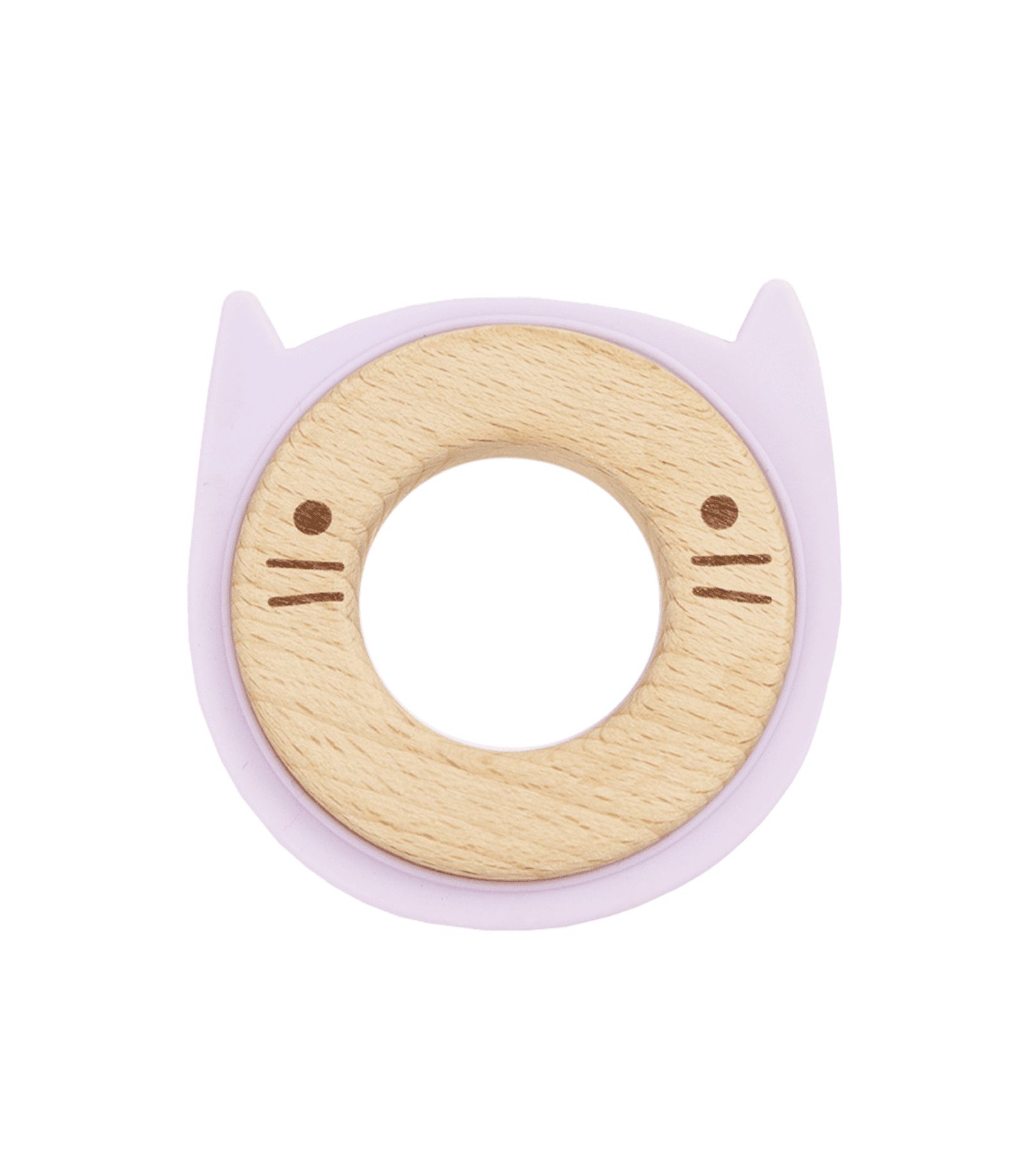 Деревянная силиконовая прорезывашка GooseWaddle Lavender Animal Teether Wooden + Silicone