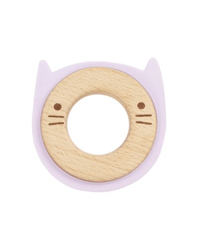Деревянная силиконовая прорезывашка GooseWaddle Lavender Animal Teether Wooden + Silicone