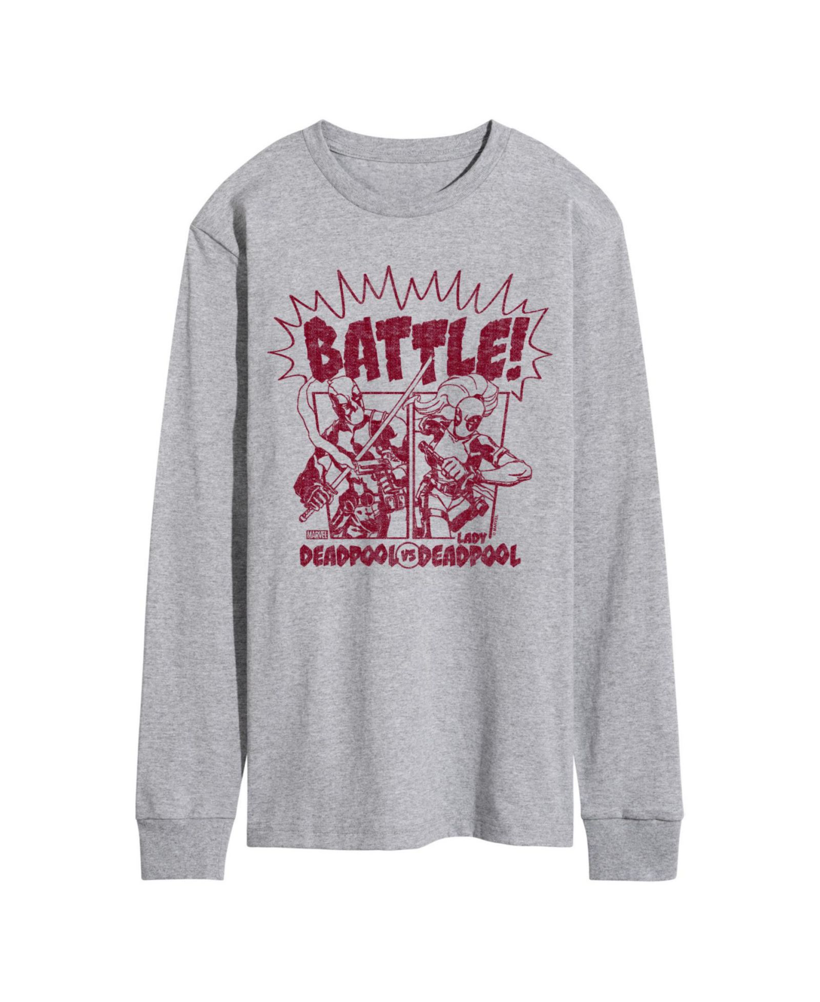 Мужская футболка AIRWAVES Deadpool Battle Long Sleeve