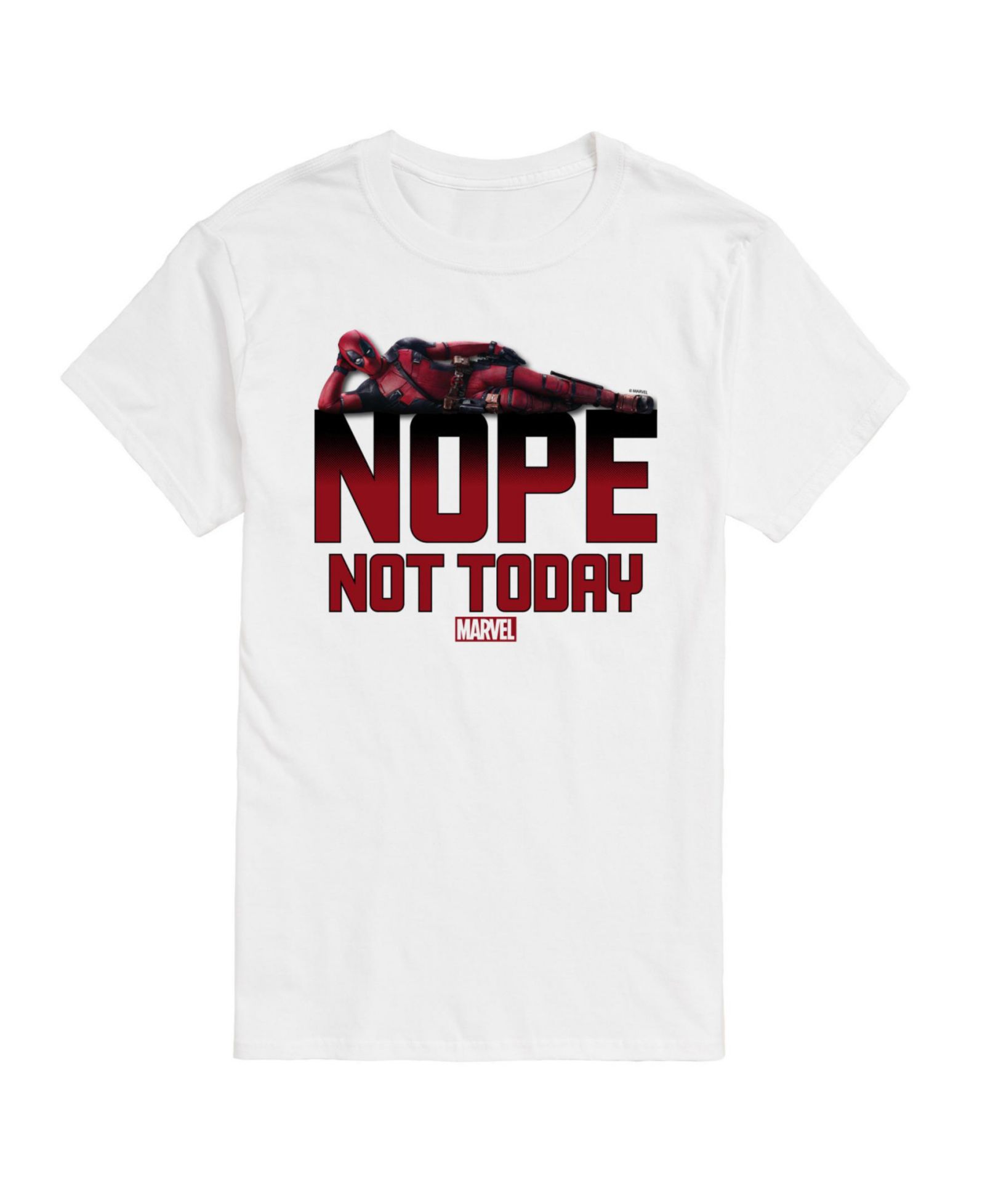 AIRWAVES Men's Deadpool Nope Not Today Short Sleeve T-Shirt