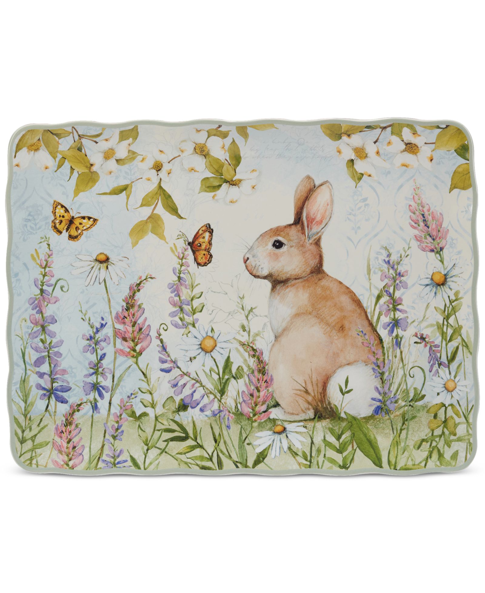 Certified International Прямоугольное блюдо Easter Meadow