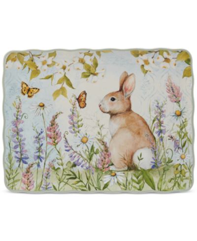 Certified International Прямоугольное блюдо Easter Meadow