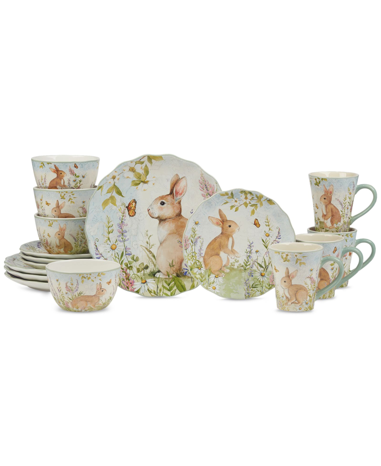 Набор столовой Certified International Easter Meadow, 16-Pc. Set