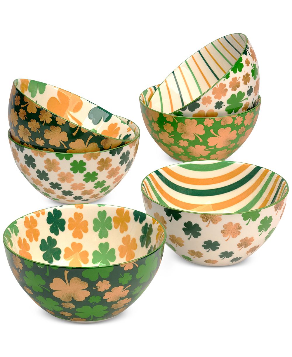 Набор чаш Certified International St. Patrick's Day Shamrock 6-Piece