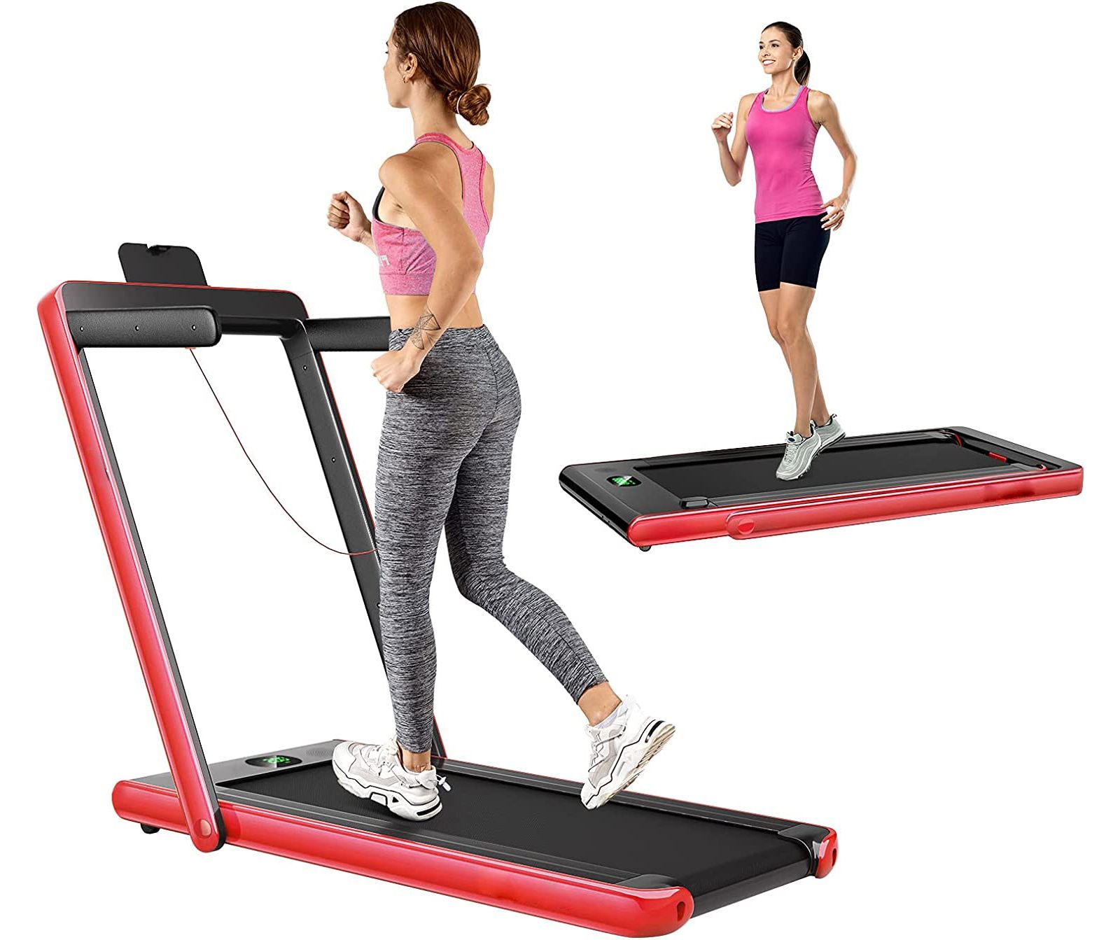 2.25HP 2 in 1 Folding Treadmill with APP Speaker Remote Control