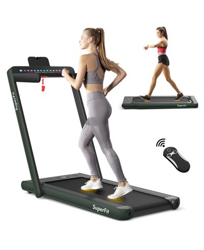 Беговая дорожка KUYOTQ 2-in-1 Folding Walking Pad 2.25 HP с двойным дисплеем и управлением через приложение