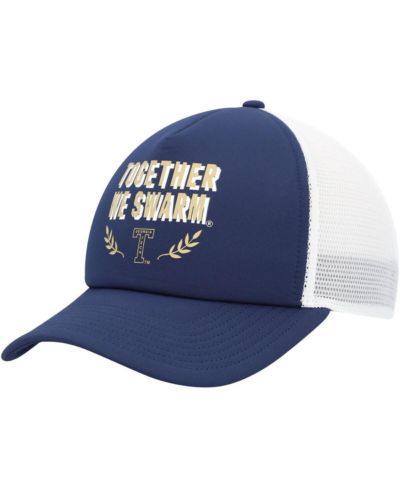 adidas Мужская кепка Georgia Tech Yellow Jackets Foam Front Trucker Adjustable