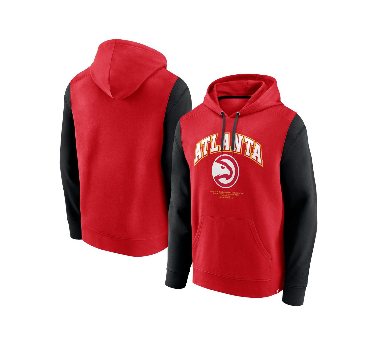 Мужское худи Fanatics Atlanta Hawks Scorer Pullover Red