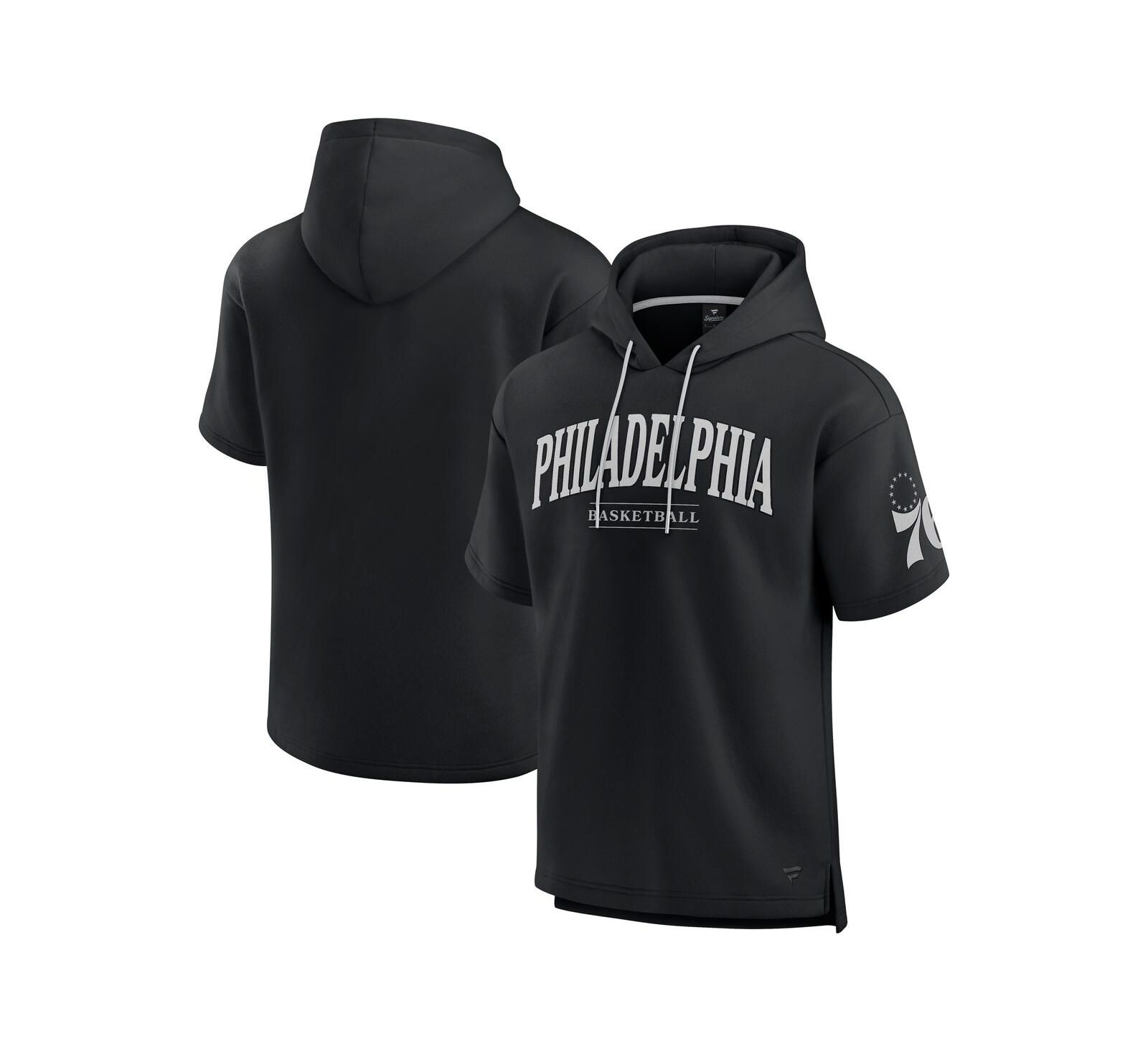 Мужское худи Fanatics Philadelphia 76ers Elements Ready с коротким рукавом