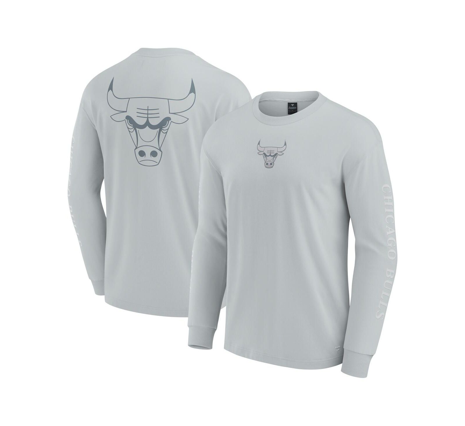 Fanatics Men's Gray Chicago Bulls Elements Strive Long Sleeve T-Shirt