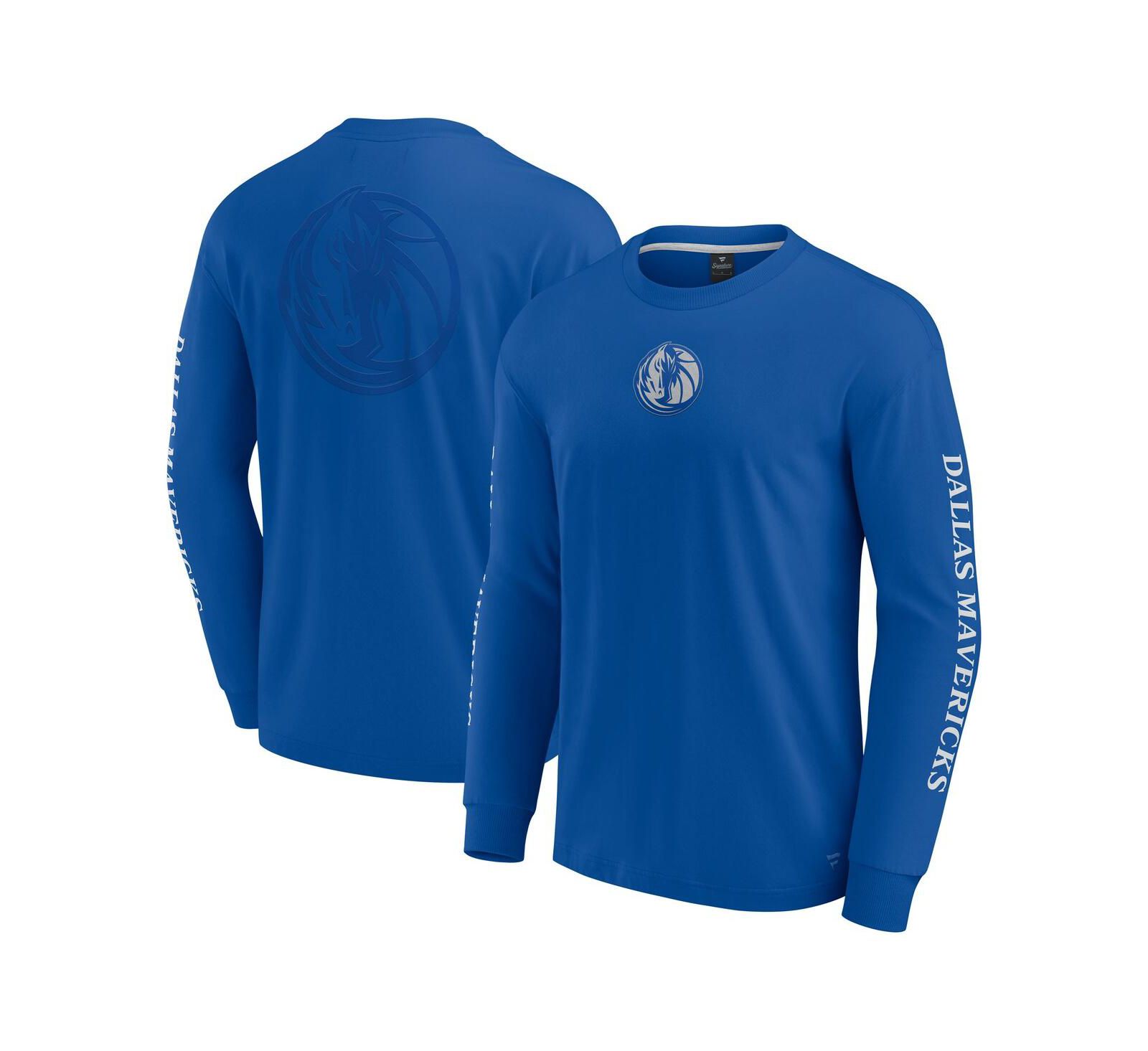Мужская лонгслив Fanatics Blue Dallas Mavericks Elements Strive
