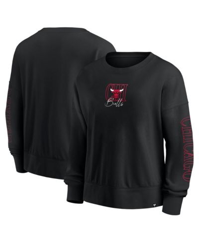 Свитшот Fanatics Black Chicago Bulls Oversized Game Day Pullover
