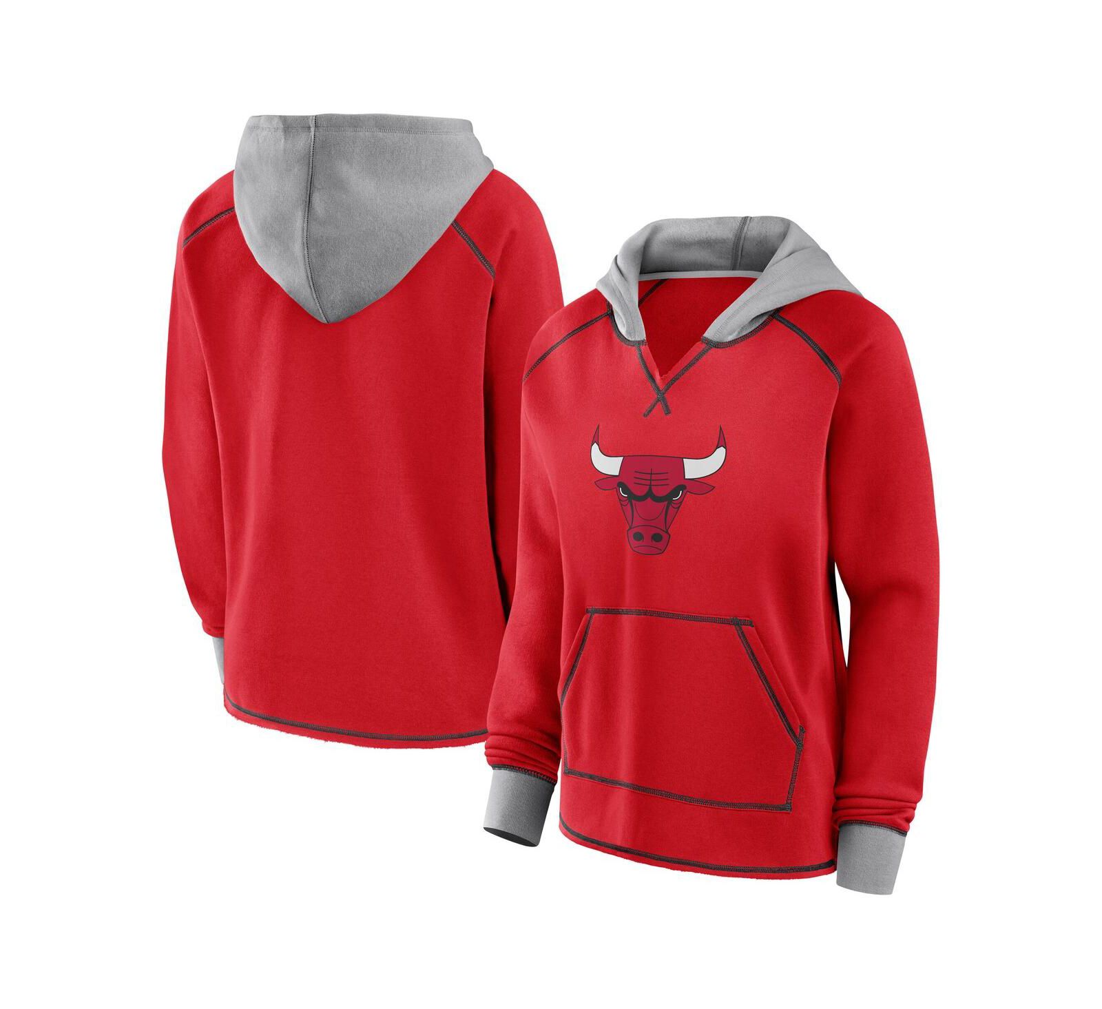 Женское худи Logo Athletic Chicago Bulls Boom, красное